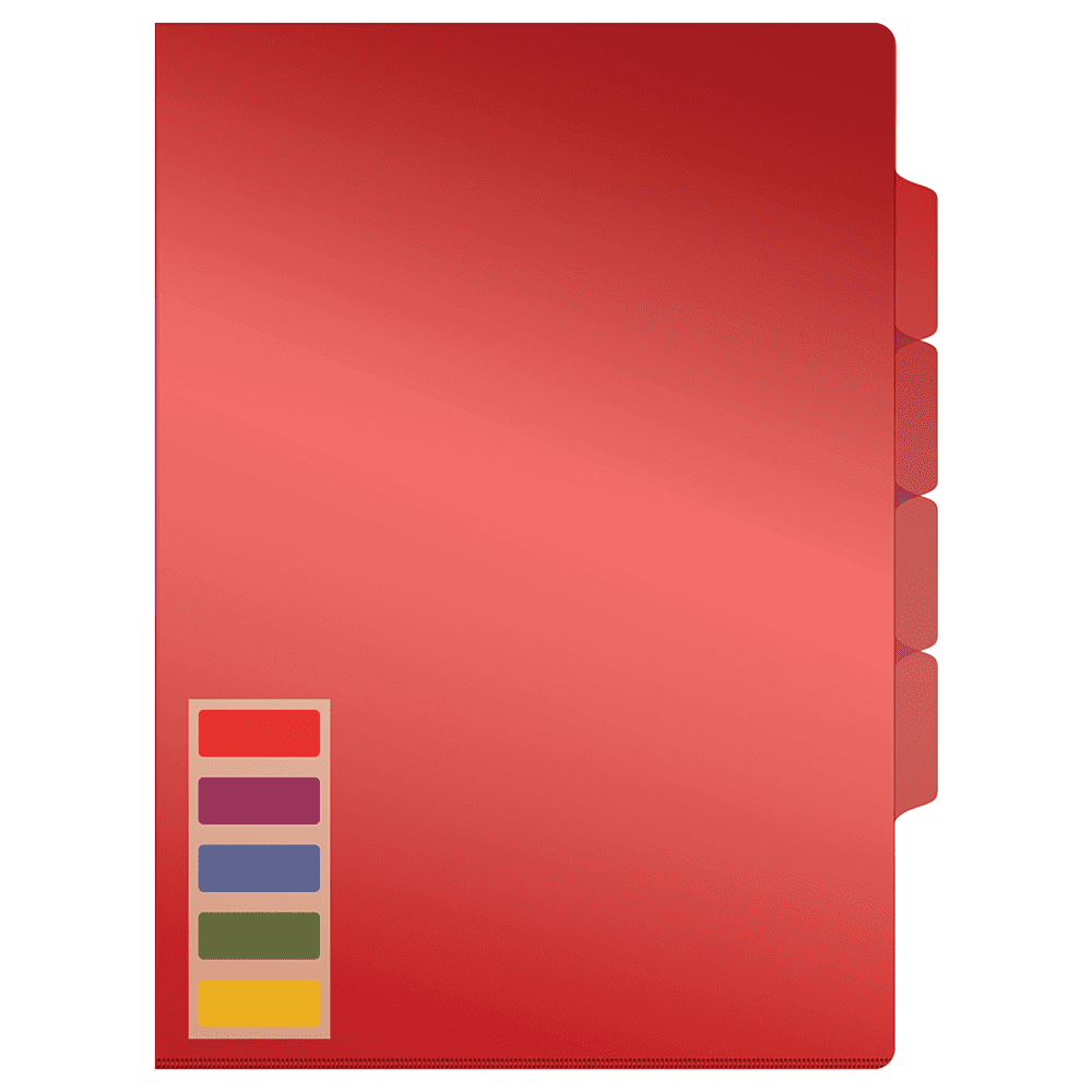 Папка-уголок "Стамм", А4, 150 мк, ассорти - 4