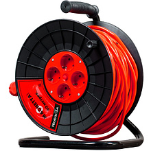 Удлинитель Magnetta PEC40-3X1.5-A, 40 м, катушка (4 роз., 1,5 мм, 2,2 кВт, защита от перегрузки)