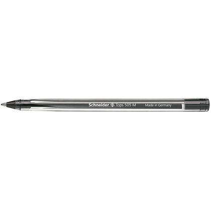 Ручка шариковая "Schneider Tops M", 0.5 мм, прозрачный, стерж. черный - 4