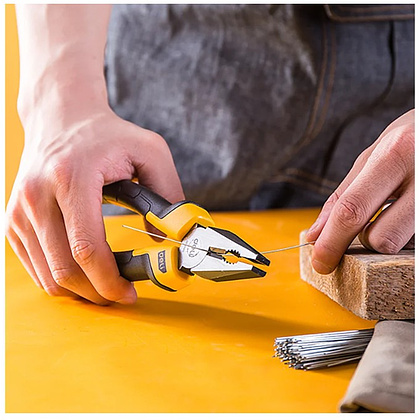 Плоскогубцы Deli YS EDL2007Z, 180 мм., желтый, черный - 4