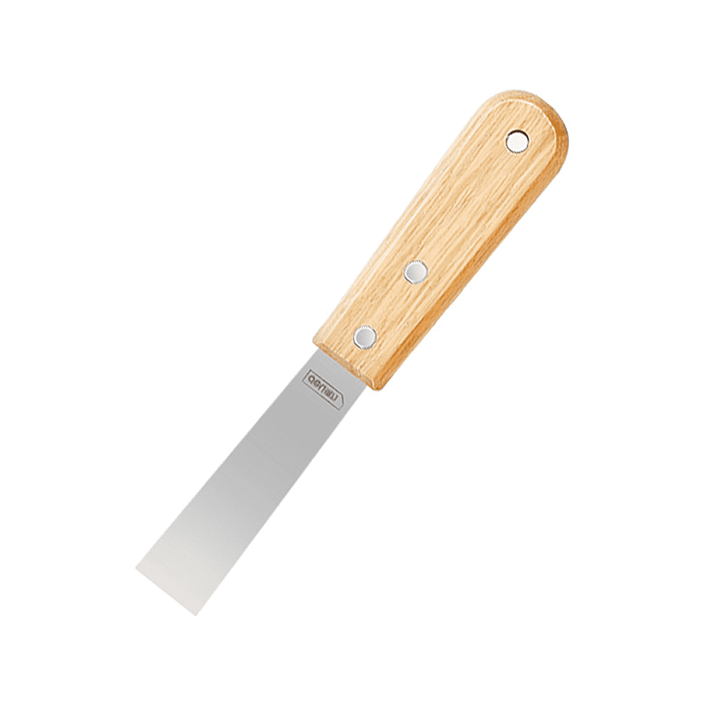 Шпатель Deli YS DL-HD1C, нержавеющий, 25 мм, деревянная рукоятка