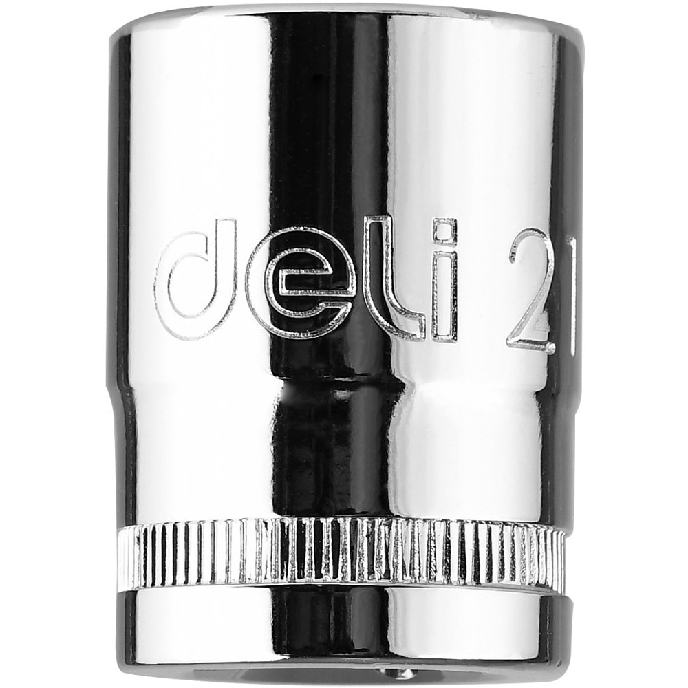 Головка торцевая "Deli" 21 мм, серебристый