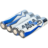 Батарейки алкалиновые ANSA Standart "LR03/BL-4 (AAA)", 4 шт, щелочные - 5