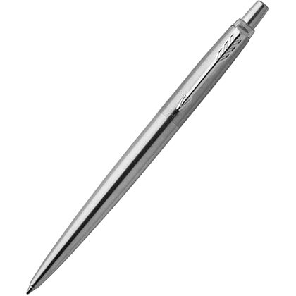 Ручка шариковая автоматическая "Parker Jotter Stainless Steel CT", 0.7 мм, серебристый, стерж. синий
