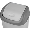 Урна для мусора 14л, пластик, с крышкой, серый - 6