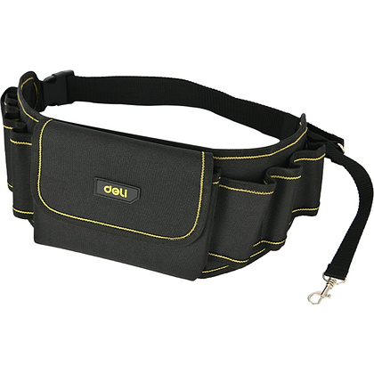 Сумка поясная для инструментов Deli YS EDL5864, 600х145х45 мм, ткань Oxford, черный