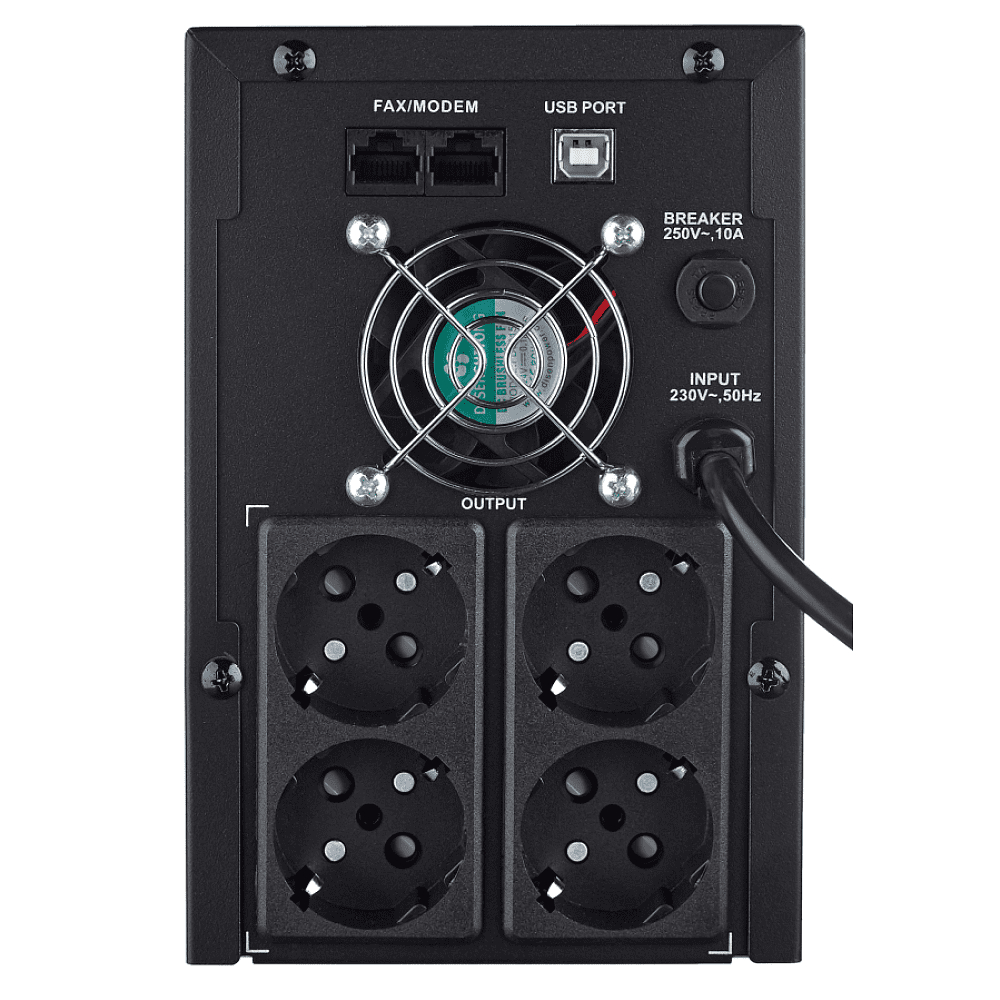 ИБП Kiper Power C2000 USB (2000VA/1200W) - 4