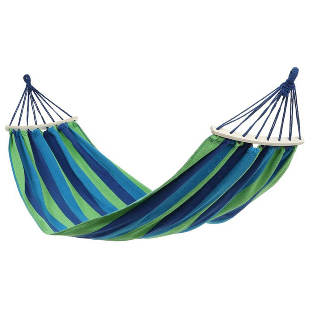 Гамак BRAZIL 200х150см, полиэстер, синий, голубой, зелёный