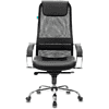 Кресло для руководителя Бюрократ "CH-609SL", экокожа, сетка, металл, черный - 7