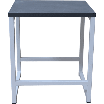 Табурет RION ALLERD, металл, ЛДСП, белый муар, Металл Бруклин - 2