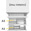 Шкаф картотечный "ТК 3" (А5/А6), 665x525x535 мм - 2