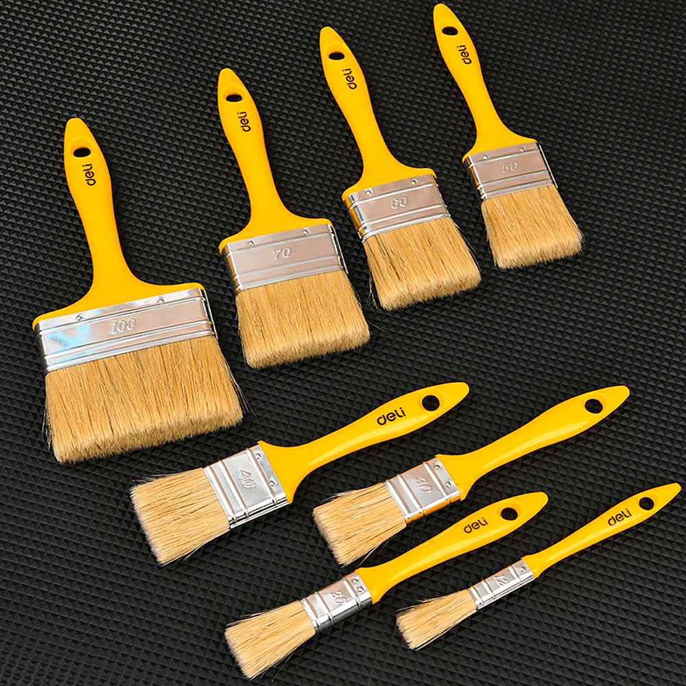 Кисть малярная Deli YS EDL509131, плоская, 12 мм, смешанная щетина - 5