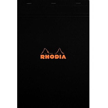 Блокнот "Rhodia", A4, 80 листов, клетка, черный