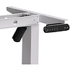 Стол с электроприводом WellDesk Basic 1300x675х18 белый/дуб денвер трюфель (9191460+9072454) - 3