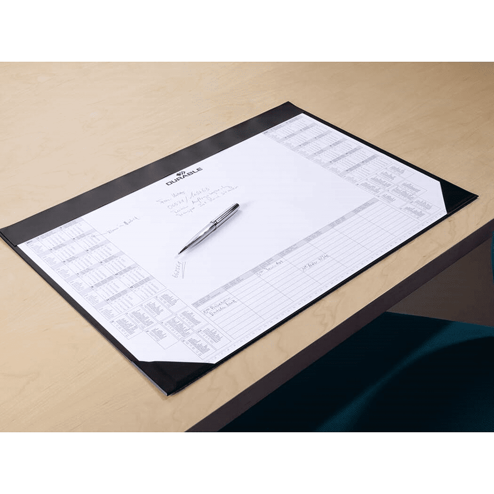 Бювар с планингом, 42x59 см,  черный - 2