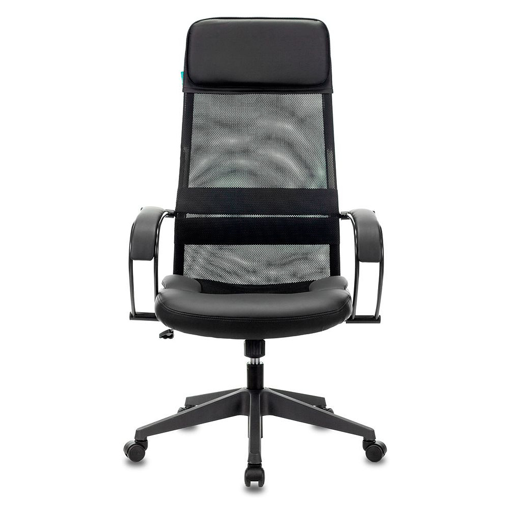 Кресло для руководителя "Бюрократ CH-608", экокожа, сетка, пластик, черный - 2