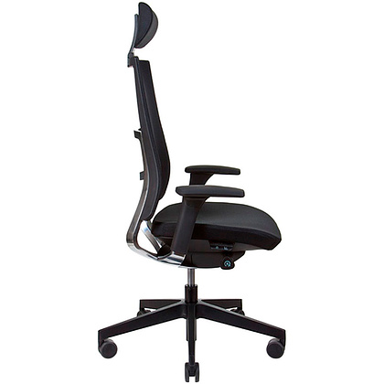 Кресло для руководителя Profim "Violle 151SFL P62PU Black", ткань, сетка, пластик, черный - 2