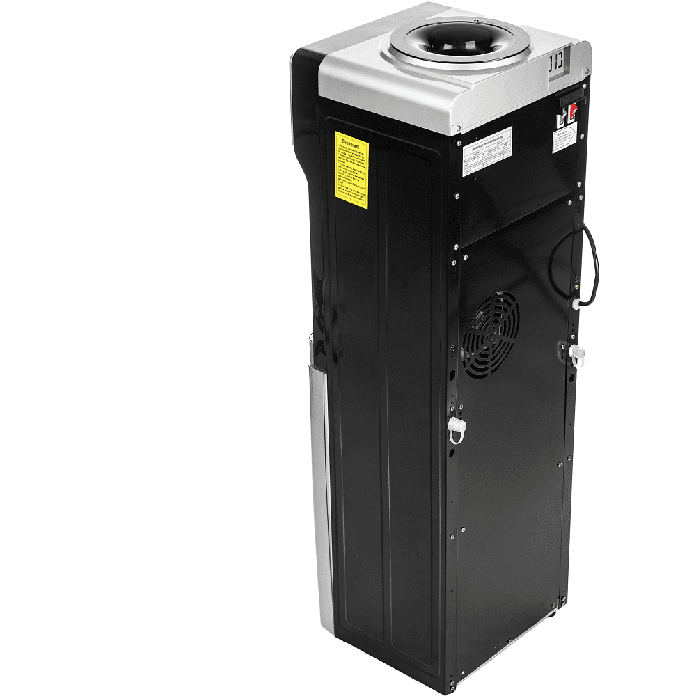 Кулер со шкафчиком Sundays "SL-805LB", серебристый, черный - 4