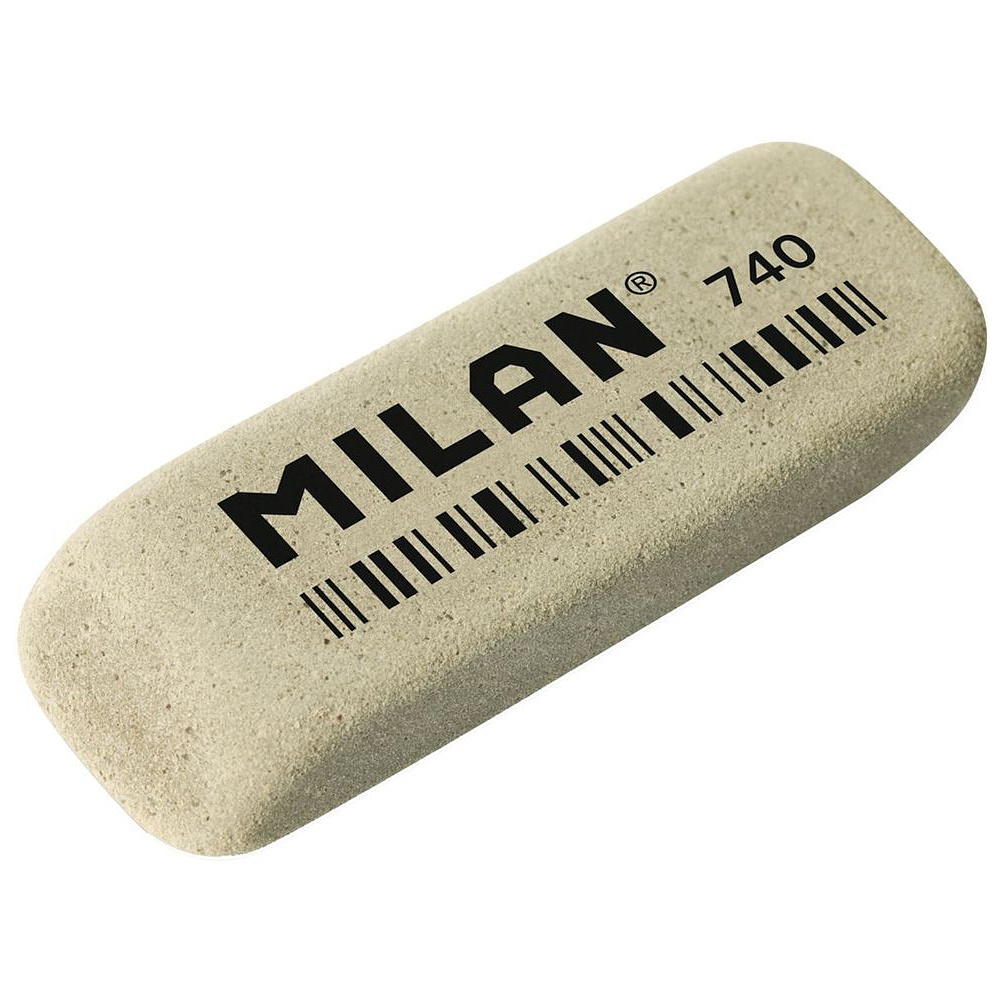 Ластик Milan "740", 1 шт, серый
