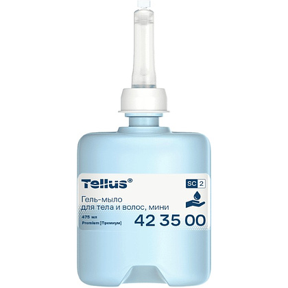 Мыло-гель Tellus Премиум для тела и волос, 475 мл, SC2 мини - 5