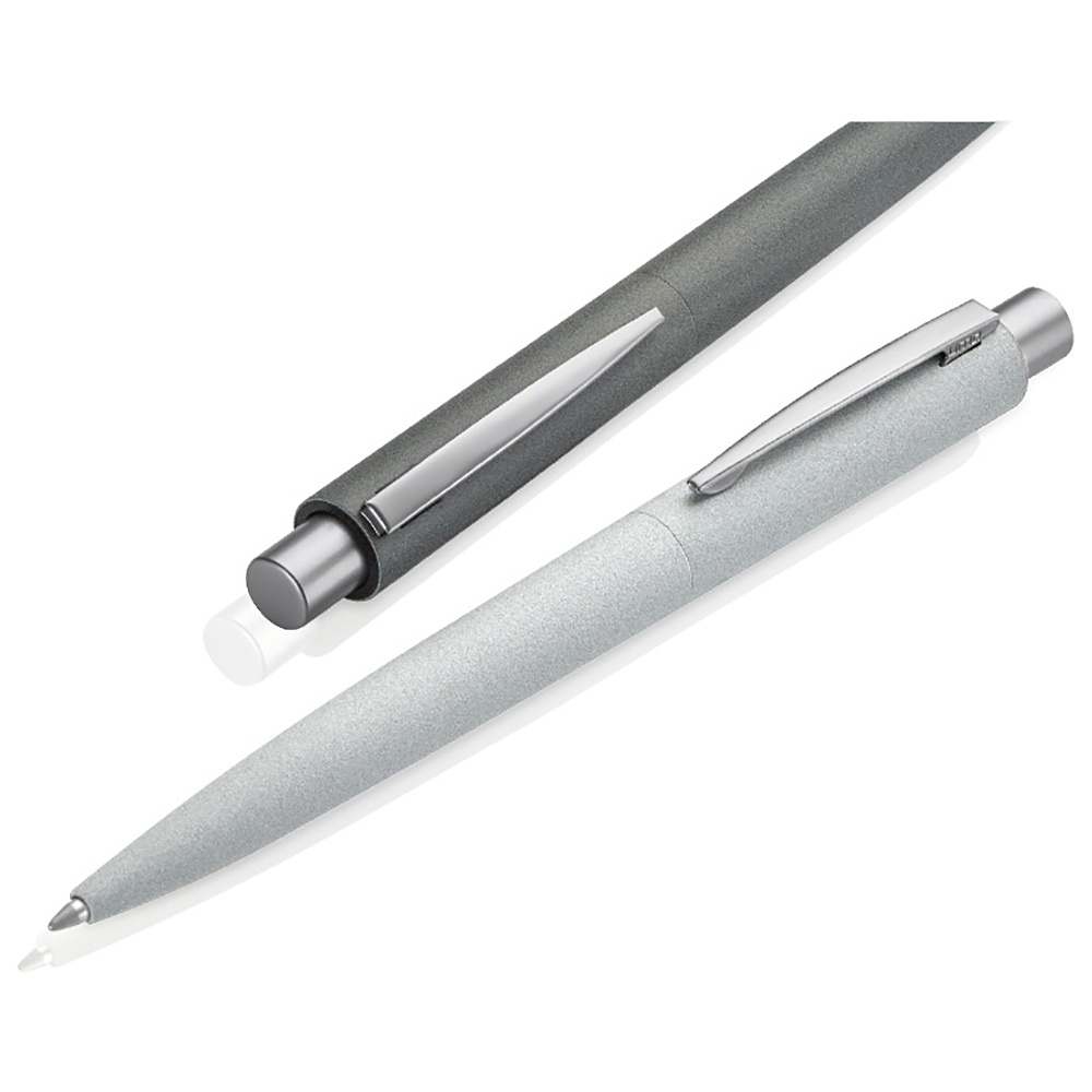 Ручка шариковая автоматическая "Lumos Stone", 1,0 мм, темно-серый, серебристый, стерж. синий - 3