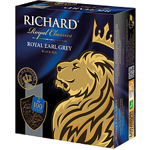 Чай "Richard" Royal Earl Grey, 100 пакетиков x2 г, черный