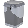 Урна для мусора 8 л, пластик, с педалью, серый - 5