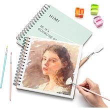 Скетчбук "Himi", 21.6x21.6 см, 160 г/м2, 50 листов, зелёный