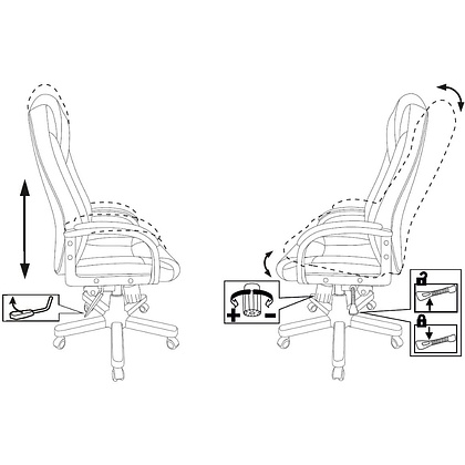 Кресло для руководителя Бюрократ T-9932WALNUT, экокожа, черный, металл, дерево - 11