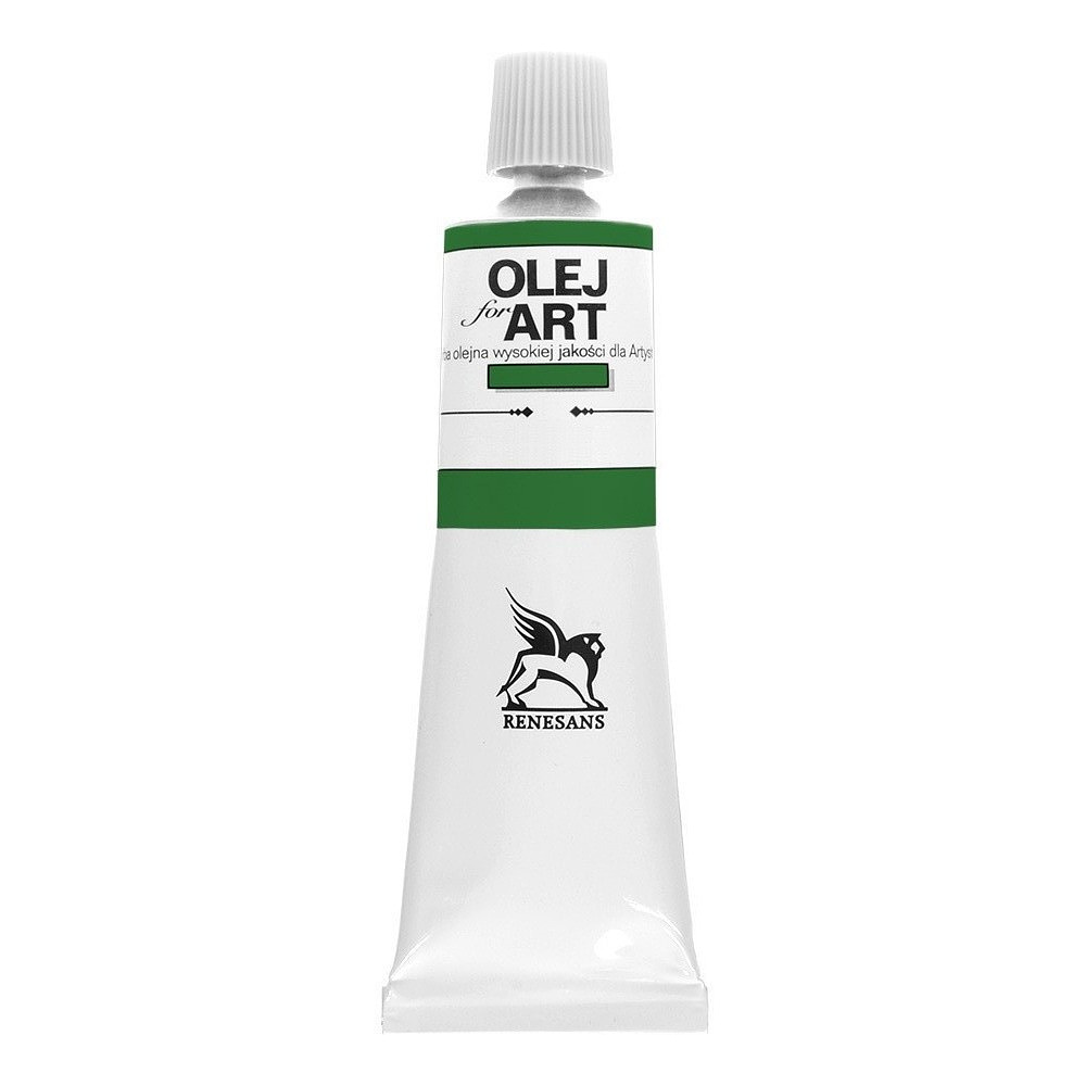 Краски масляные Renesans "Oils for art", 70 зеленый светлый лак, 60 мл, туба