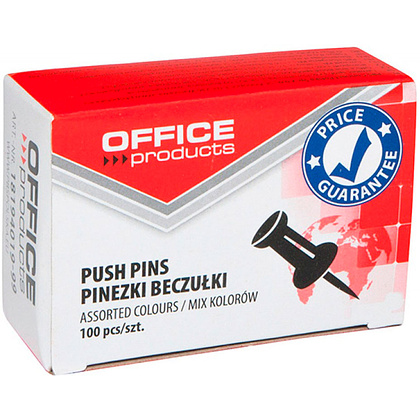 Иглы-кнопки Office products "Пешки", 100 шт, ассорти