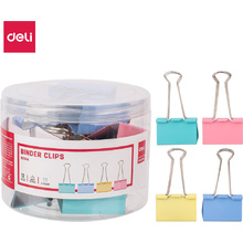 Зажим для бумаг "Deli" ассорти