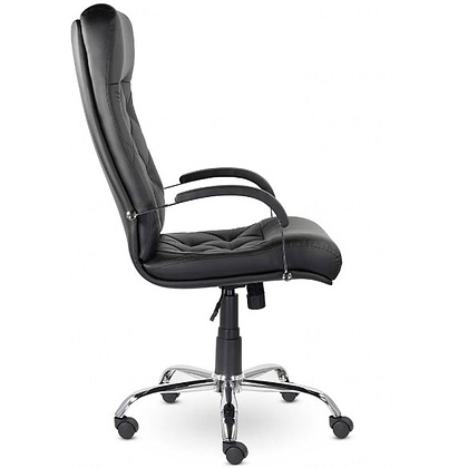 Кресло для руководителя Верона К-10 В хром "Z-11", кожзам, металл, черный - 3