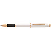 Ручка роллер "Century II Pearlescent White Lacquer", 0,7 мм, жемчужный, розовое золото, стерж. черный - 2