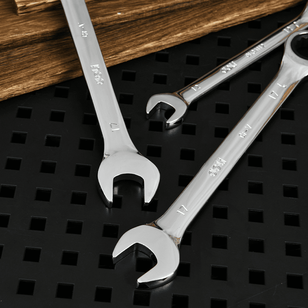 Ключ комбинированный Deli YS EDL34117, 17 мм, с трещоткой, 72 зуба - 4