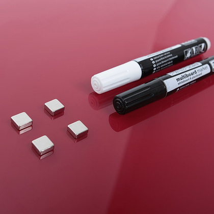 Доска стеклянная магнитно-маркерная "2×3", 45x45 см, белый - 7