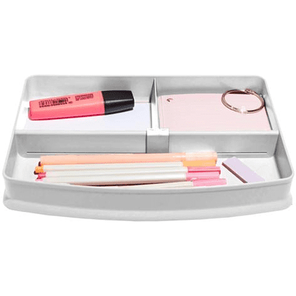 Подставка для канцелярских мелочей “Autentik”, 3 деления, белый