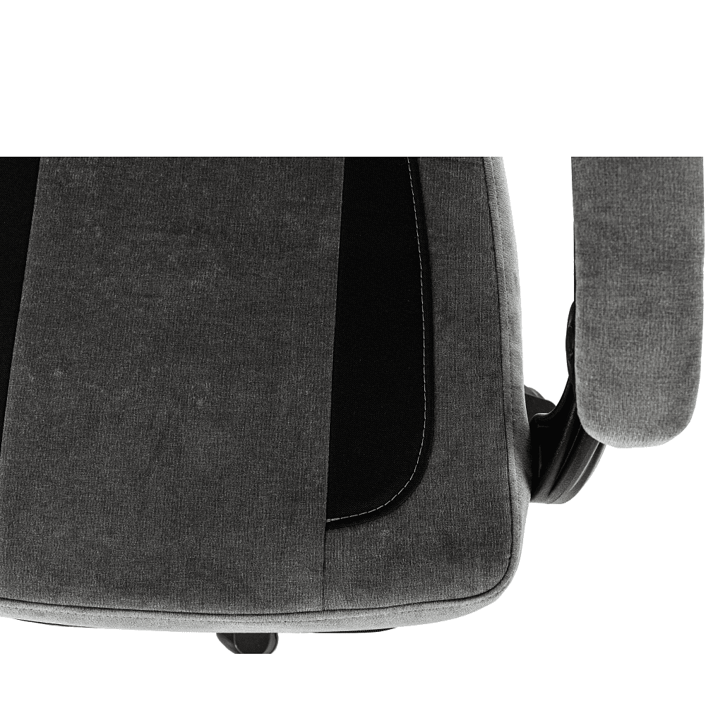 Кресло игровое Бюрократ Knight "Custom/F GR", ткань, пластик, серый, черный - 12