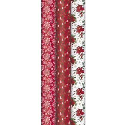 Бумага декоративная в рулоне "Adults christmas", 57 г/м2, 10x0,7 м, ассорти