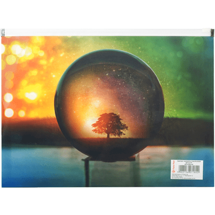 Папка-конверт на молнии "Fantasy", A4, разноцветный - 2