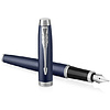 Ручка перьевая "Parker IM Matte Blue CT", F, синий, серебристый, патрон черный - 3