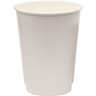 Стакан картонный 300 мл, 20 шт, 2 слоя, белый