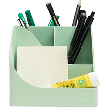 Подставка для ручек "Autentik", пластик, 5 делений, шалфейно-зеленый