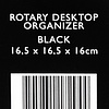 Подставка для канцелярских мелочей "Круглая", 165x165x160 мм, черный - 5