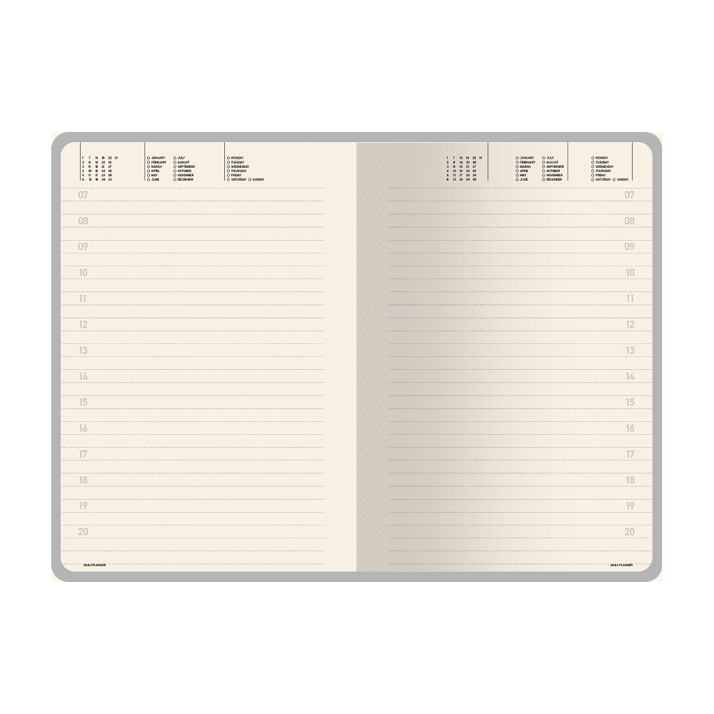 Ежедневник недатированный «Megapolis Slim flex», А5, 256 страниц, серый, срез серый - 7