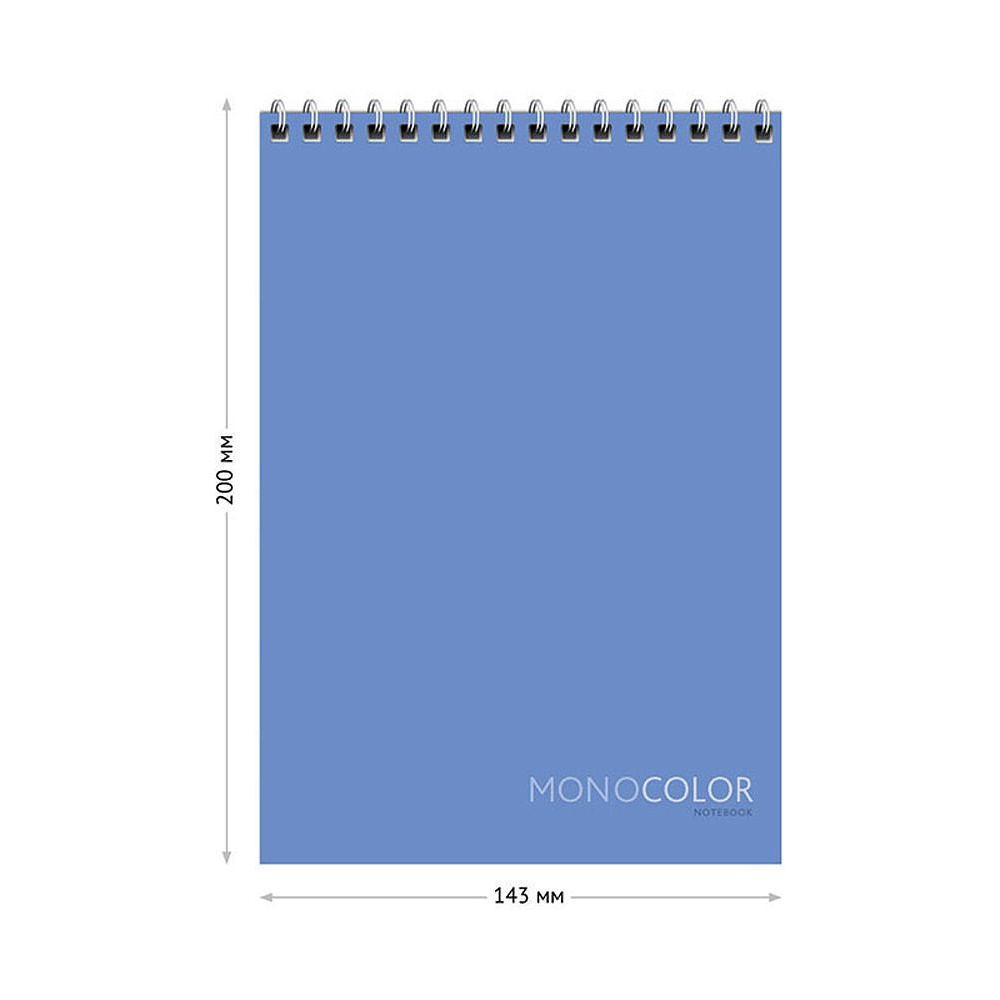 Блокнот "Моноколор. Pale color", А5, 80 листов, клетка, ассорти - 4