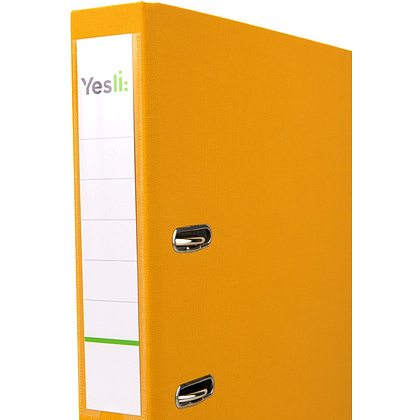 Папка-регистратор "Yesli:", А4, 50 мм, ПВХ, желтый - 2