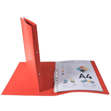 Папка на кольцах "Exacompta", картон, 20 мм, А4, красный