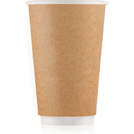 Стакан картонный Ecocups, 20 шт, 400 мл, 2 слоя, крафт