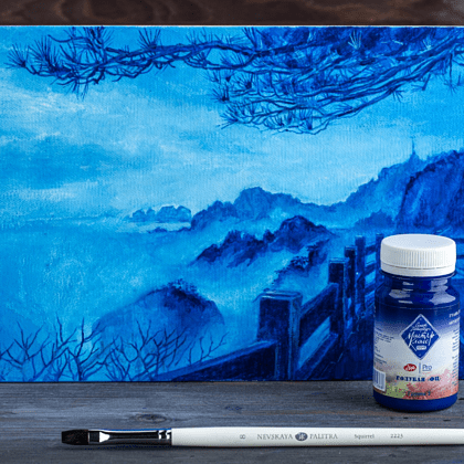 Краски гуашевые "Мастер-класс", 500 голубая ФЦ, 100 мл, банка - 3